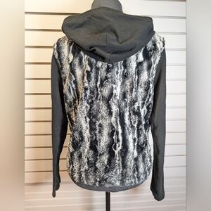 Neesh by D.A.R. Women's Zip-Up Hoodie W/ Faux Fur Lagenlook Size XL EUC